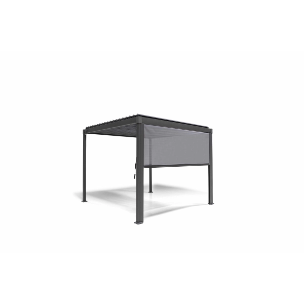 Roleta przeciwsłoneczna opuszczana 4M - Pergola tarasowa MIRADOR Solid 80 i Basic 88  - Antracyt